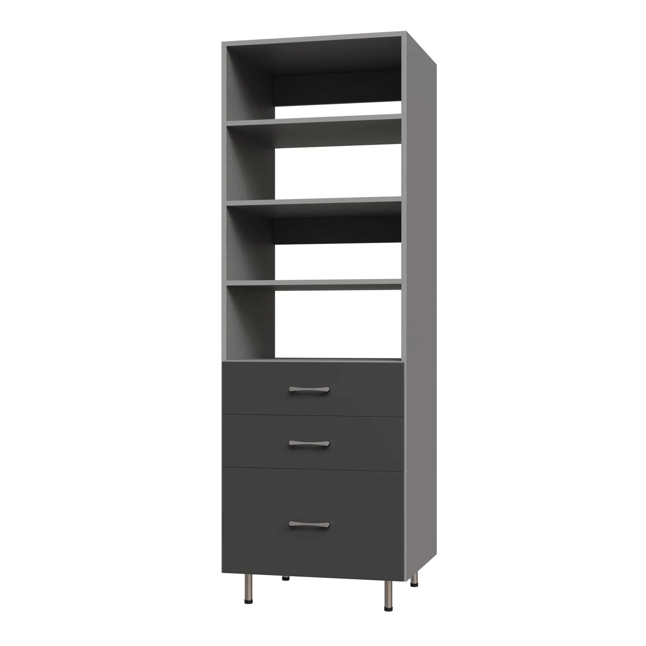3 Drawer Garage Tall Shelf Tower - Image 2
