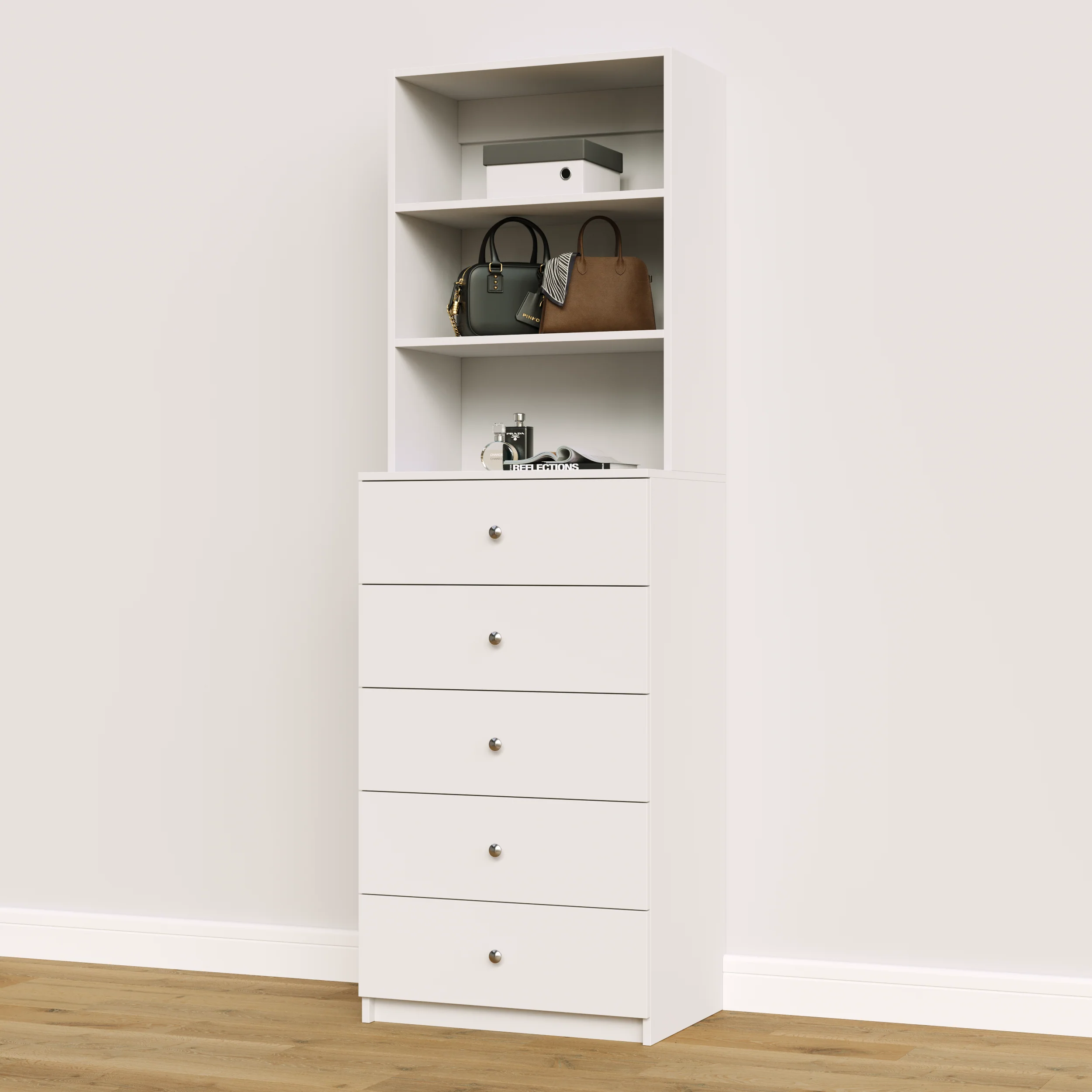 5 Drawer Hutch Tower - Image 3