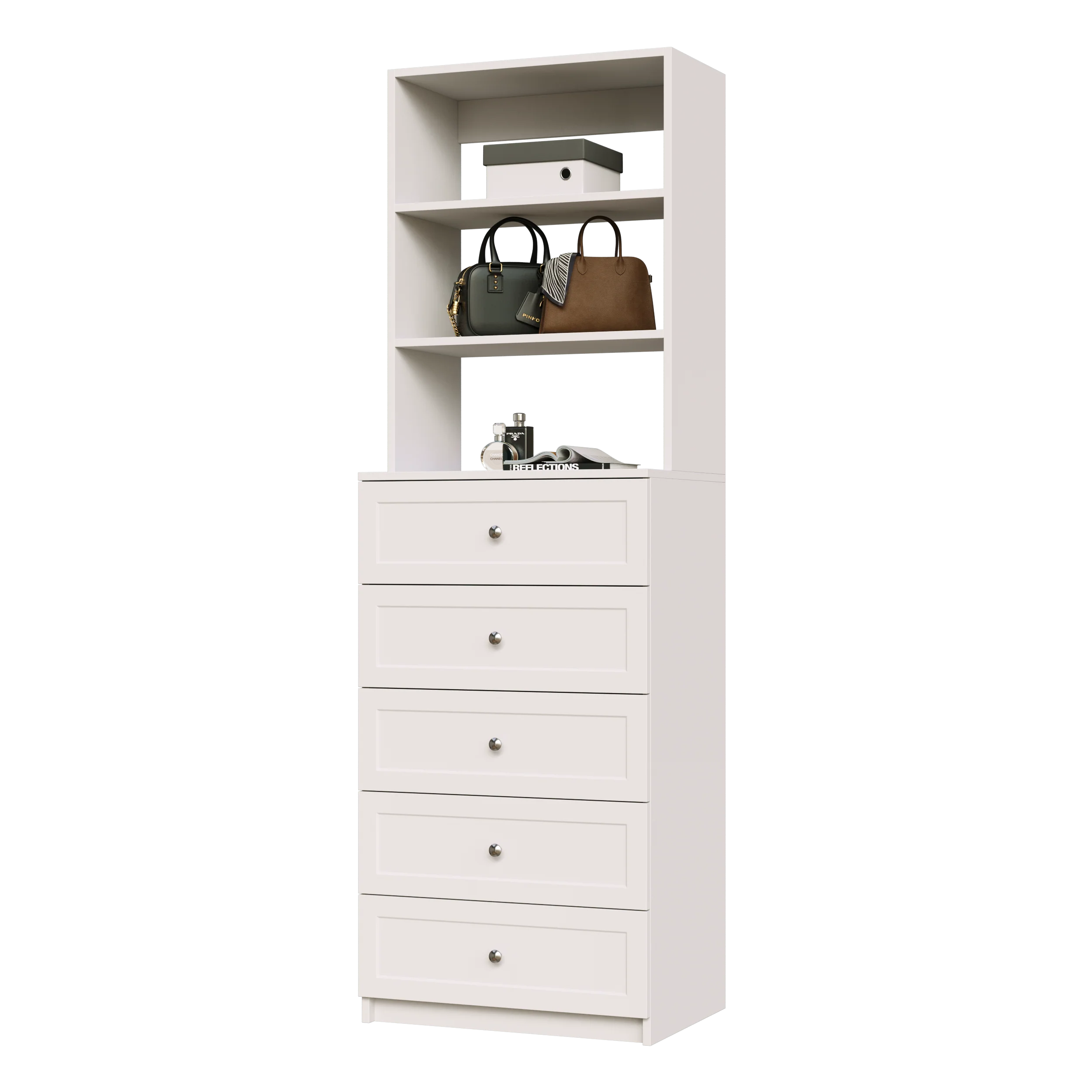 5 Drawer Hutch Tower - Image 5