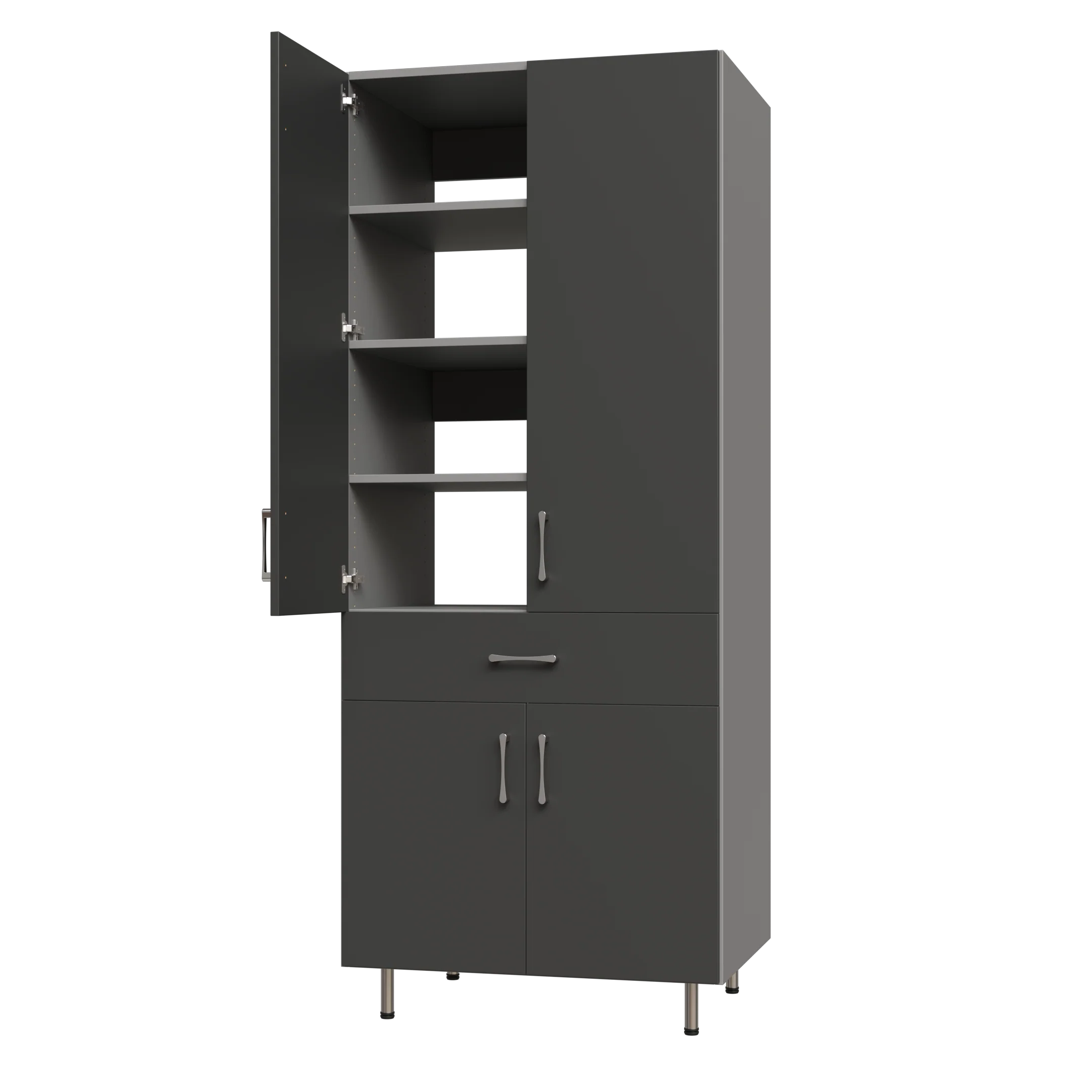 2 Door, 1 Drawer Garage Tall Shelf Tower - Image 8