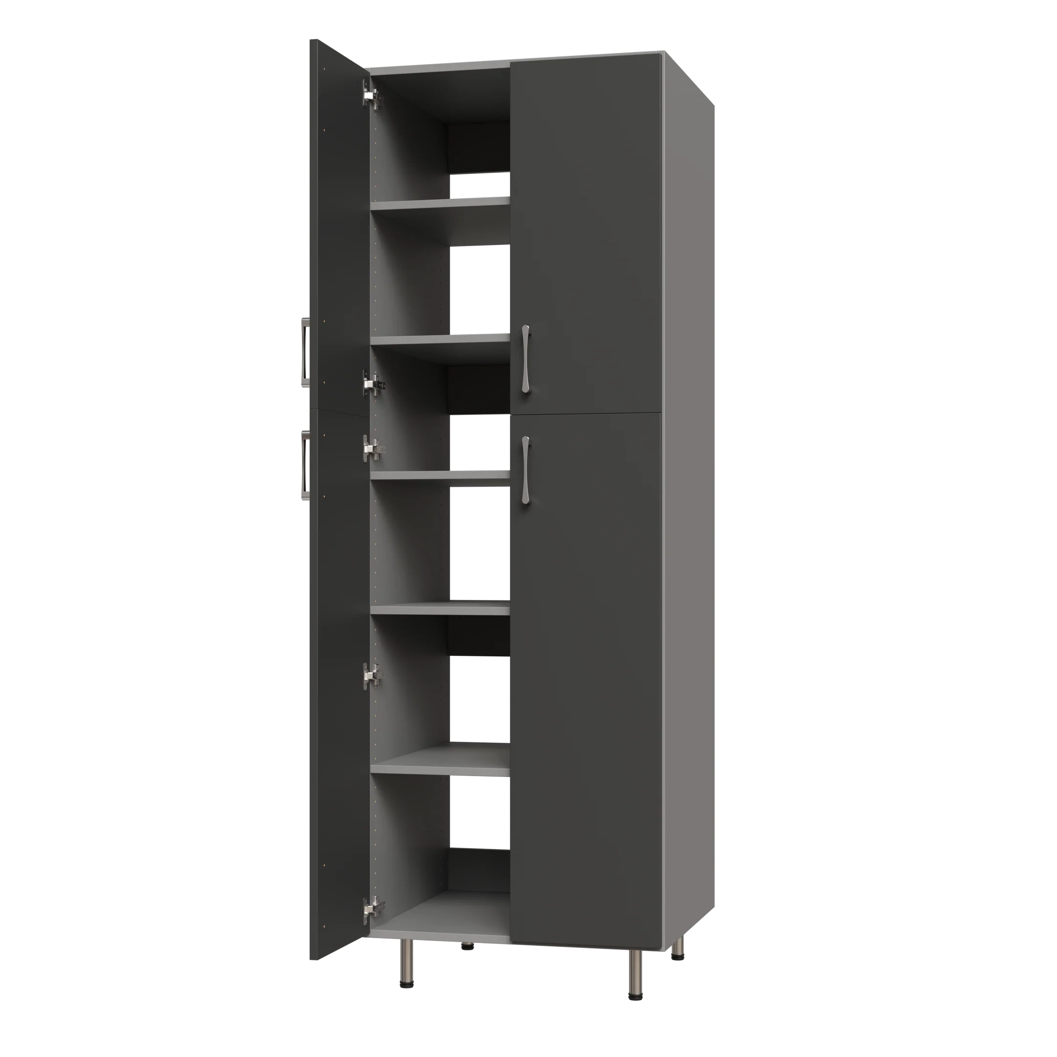 Split Door Garage Tall Shelf Tower - Image 4