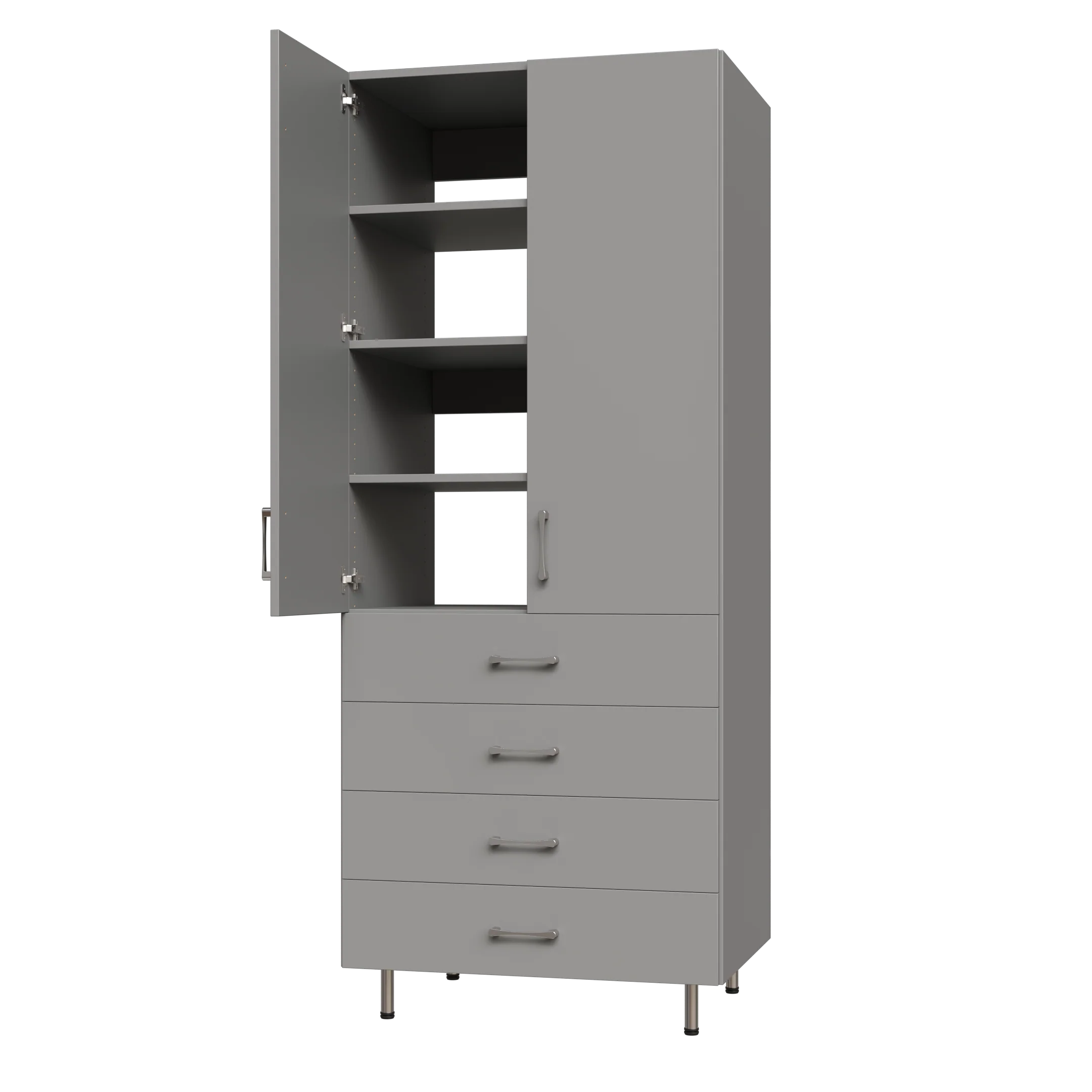 Upper Door, 4 Drawer Garage Tall Shelf Tower - Image 6